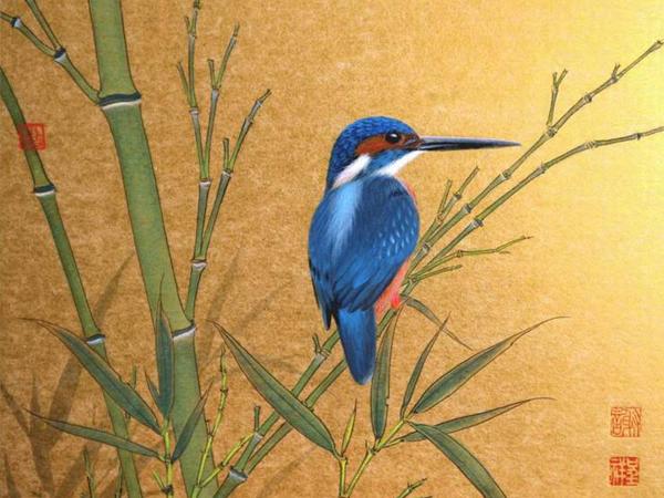 成人国画入门之工笔团扇