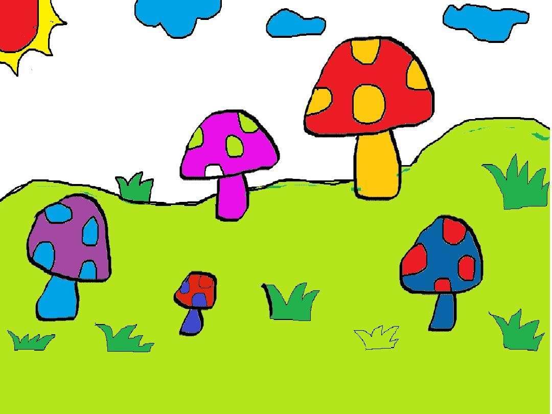 创意坊创意绘画蘑菇