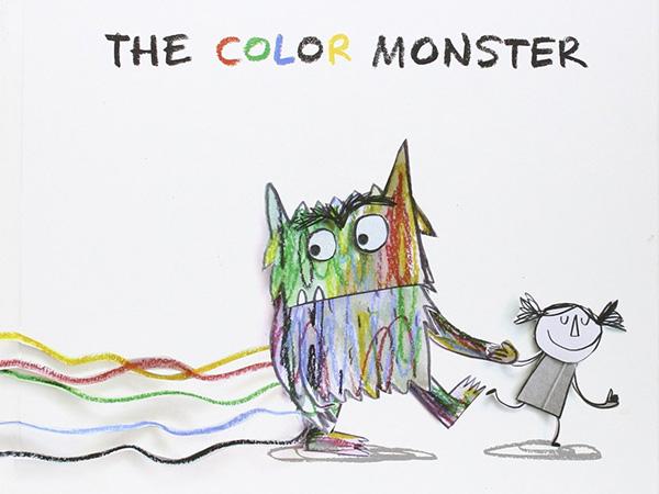 绘本故事thecolormonster
