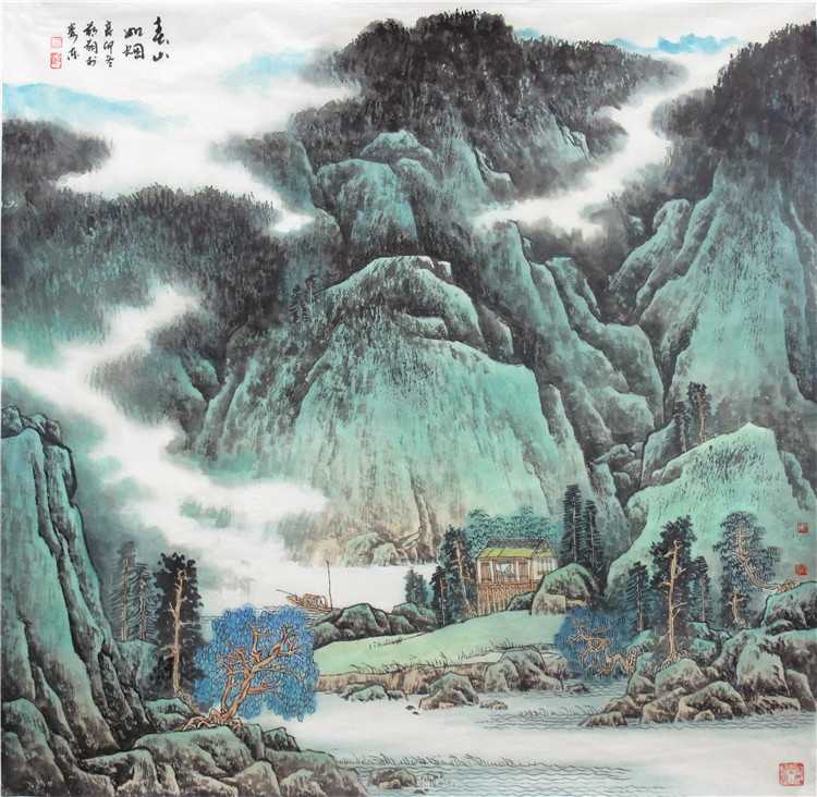 文化e家 > "交融绽放"长三角地区美术作品提名展1/22张 蔡萌萌《春山